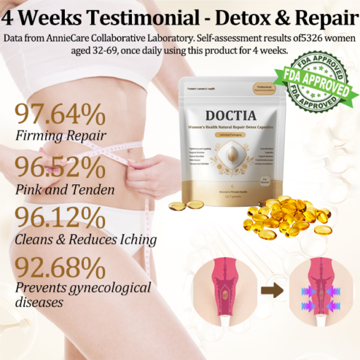 DOCTIA™ Instant Itching Stopper & Detox and Slimming & Firming Repair & Pink and Tender Natural Capsules