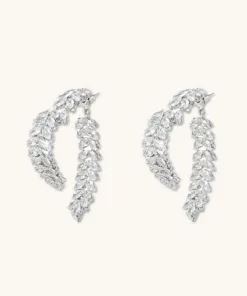 French Crystal Love Earrings