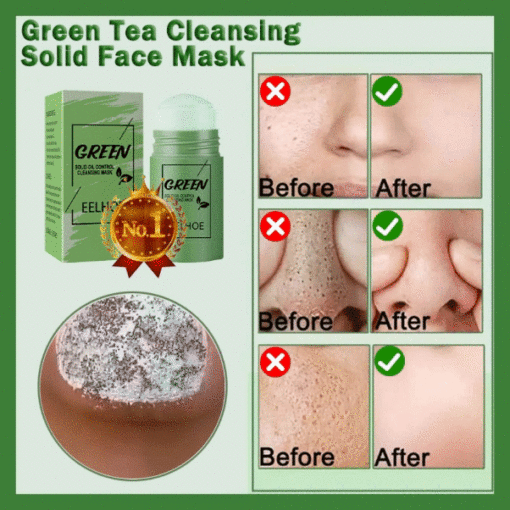 LOVILDS™Green Tea Cleansing Solid Face Mask