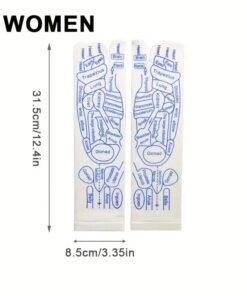 Reflexology Chart Socks with Trigger Point Massage Tool