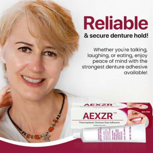 AEXZR™ Thermoplastic Denture Grip Adhesive