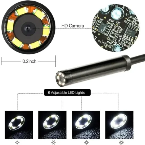 iRosesilk™ Deep View Mini Endoscope Camera for Industrial & Automotive Inspection