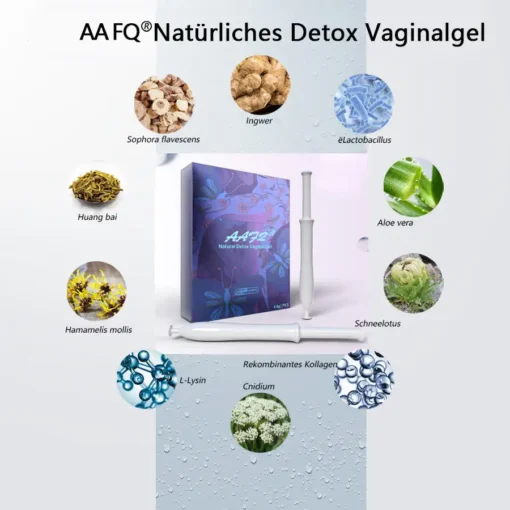 AAFQ® Sofortiger Juckreiz-Stopp & natürliche Entgiftung & straffende Reparatur & rosa und zartes Gel