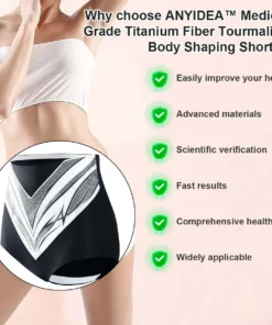 Anyidea™ Medical Grade Titanium Fiber Self-heating Tourmaline Shaping Shorts