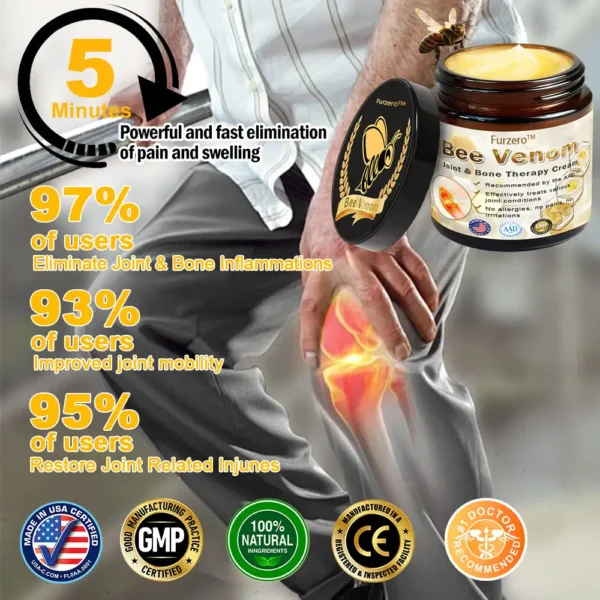 Furzero™ Bee Venom Arthritis Therapy Cream(Specially for older adults & AAOS recommends)