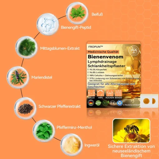 FROPUN™ Bienengift Lymphdrainage Schlankheitspflaster - Image 6