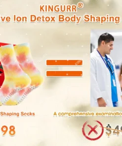 KINGURR® Negative Ion Detox Body Shaping Socks for Body Sculpting