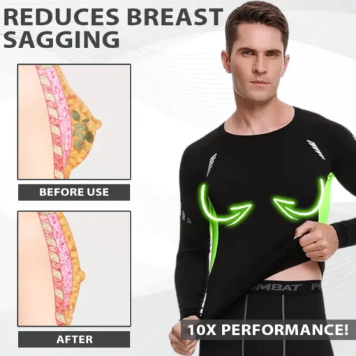 MaleFit™ ManSculpting Long Sleeve Compression Top - Image 7