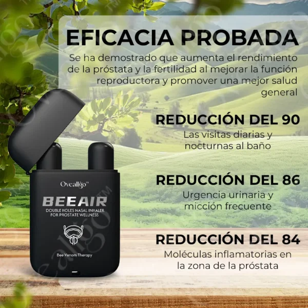 Oveallgo™ BeeAir Inhalador nasal de doble orificio para el bienestar de la próstata