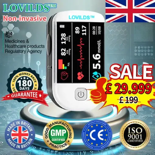 LOVILDS™ Next-Generation Intelligent Multifunctional Non-Invasive Laser Blood Glucose Meter