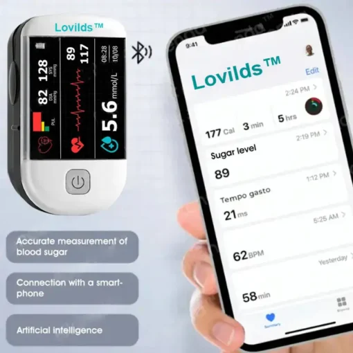 LOVILDS™ Next-Generation Intelligent Multifunctional Non-Invasive Laser Blood Glucose Meter - Image 5