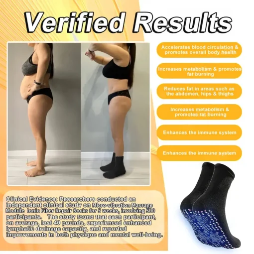 NESLEMY® VitaluxeTourmaline Magnetic Compression Therapy Socks - Image 2